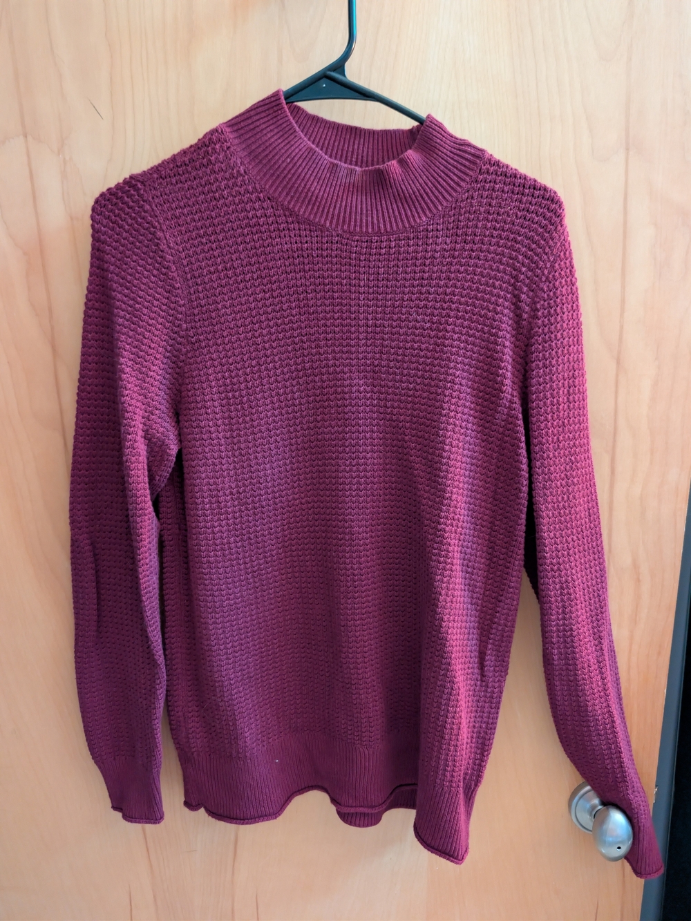 MICHAEL Michael Kors Burgundy Mock Neck Knit Sweater